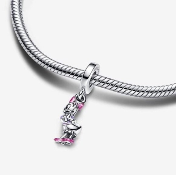 NWOT Disney Daisy Duck Dangle Charm Sterling Silver 925 - Picture 3 of 11